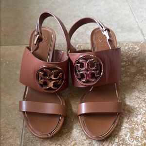 Tory Burch Tan Leather Sandals